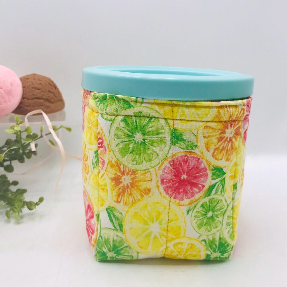 Pint Size Cozy for Ninja CREAMi, 16 oz for NC300 Series, Insulated, Fruit Slices